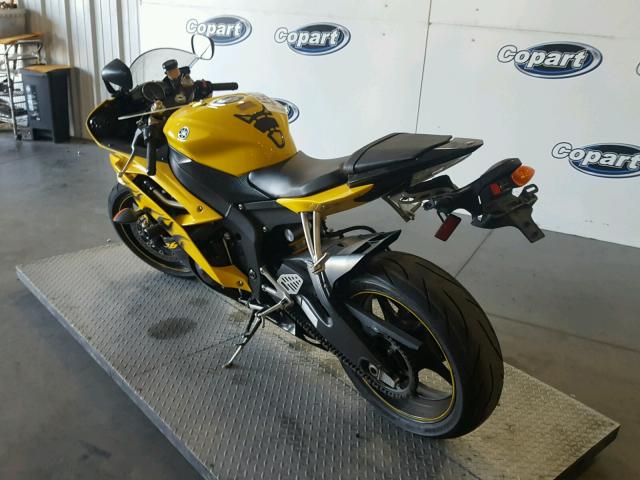 JYARJ16Y68A000528 - 2008 YAMAHA YZFR6 YELLOW photo 3