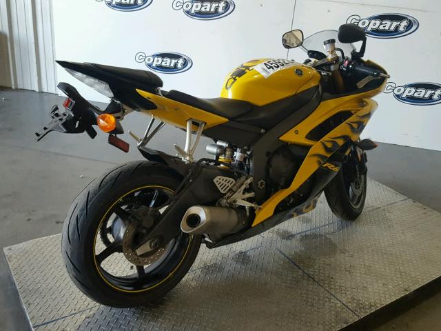 JYARJ16Y68A000528 - 2008 YAMAHA YZFR6 YELLOW photo 4