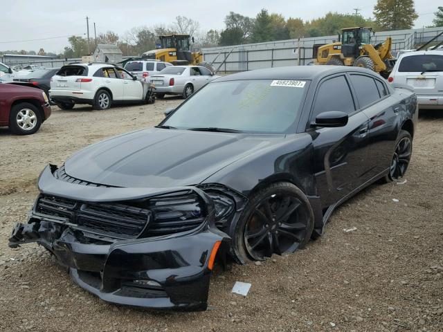 2C3CDXHG8HH518705 - 2017 DODGE CHARGER SX BLACK photo 2