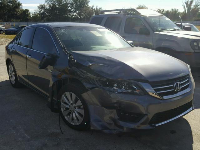 1HGCR2F85DA095670 - 2013 HONDA ACCORD EXL GRAY photo 1