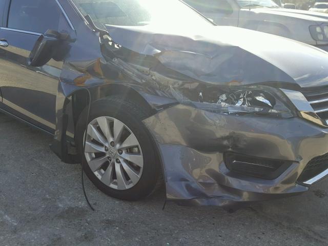 1HGCR2F85DA095670 - 2013 HONDA ACCORD EXL GRAY photo 9
