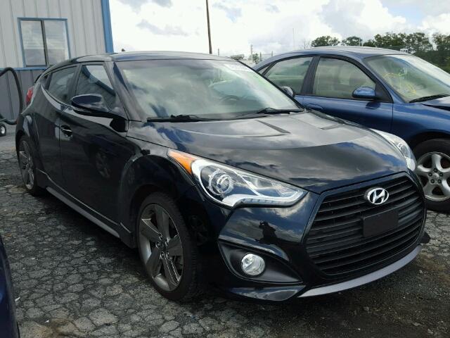 KMHTC6AE7FU217057 - 2015 HYUNDAI VELOSTER T BLACK photo 1