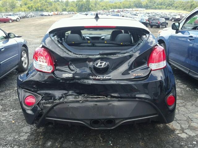 KMHTC6AE7FU217057 - 2015 HYUNDAI VELOSTER T BLACK photo 9