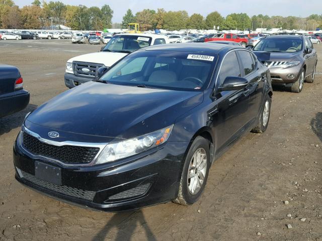 KNAGM4A75B5067394 - 2011 KIA OPTIMA LX BLACK photo 2