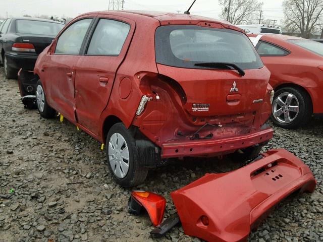 ML32A3HJ8FH056057 - 2015 MITSUBISHI MIRAGE DE RED photo 3