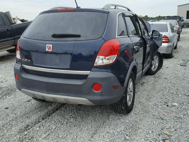 3GSCL33P68S682809 - 2008 SATURN VUE XE BLUE photo 4