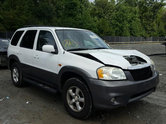 4F2CZ96105KM19243 - 2005 MAZDA TRIBUTE S WHITE photo 1