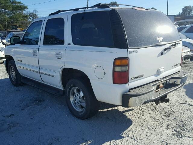 1GNEC13T01R164717 - 2001 CHEVROLET TAHOE C150 WHITE photo 3