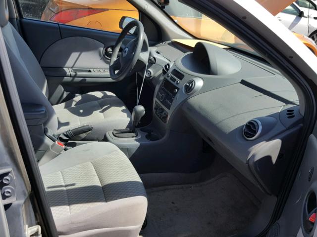 1G8AJ58F07Z134286 - 2007 SATURN ION LEVEL SILVER photo 5