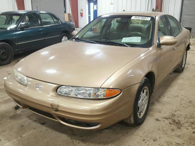 1G3NL52T1XC322172 - 1999 OLDSMOBILE ALERO GOLD photo 2