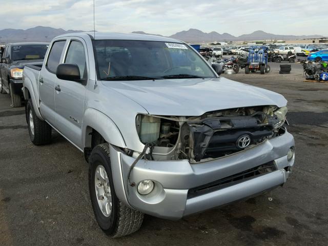 5TEJU62N56Z199916 - 2006 TOYOTA TACOMA DOU SILVER photo 1