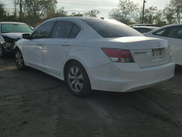 1HGCP26858A017448 - 2008 HONDA ACCORD EXL WHITE photo 3