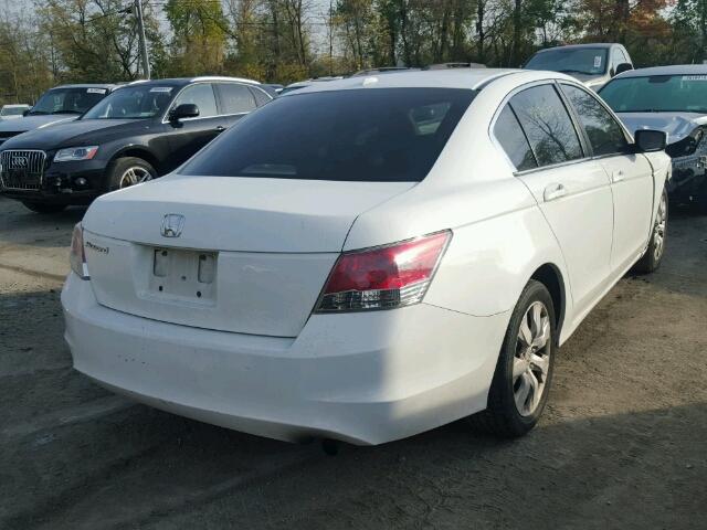 1HGCP26858A017448 - 2008 HONDA ACCORD EXL WHITE photo 4