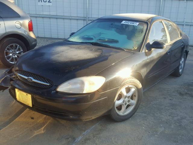 1FAFP55U61A181430 - 2001 FORD TAURUS SES BLACK photo 2