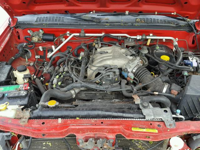 1N6ED26T9YC307004 - 2000 NISSAN FRONTIER K RED photo 7