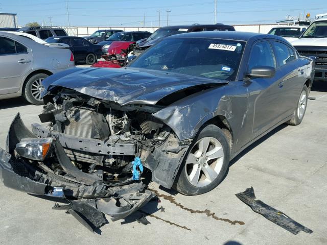 2C3CDXBG9CH213473 - 2012 DODGE CHARGER SE GRAY photo 2