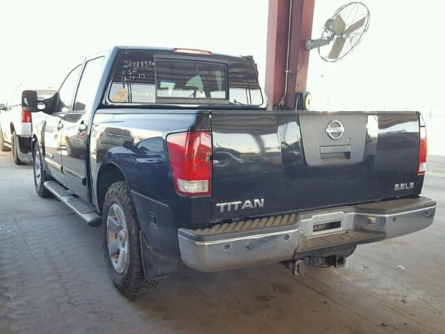 1N6BA07A25N543023 - 2005 NISSAN TITAN XE BLACK photo 3