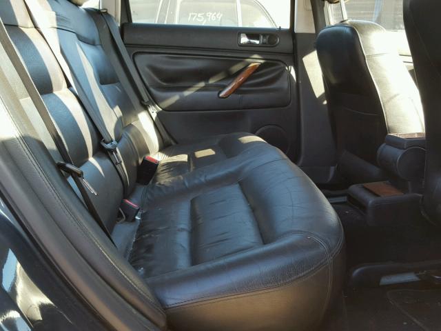WVWEH63B91E005474 - 2001 VOLKSWAGEN PASSAT GLX CHARCOAL photo 6