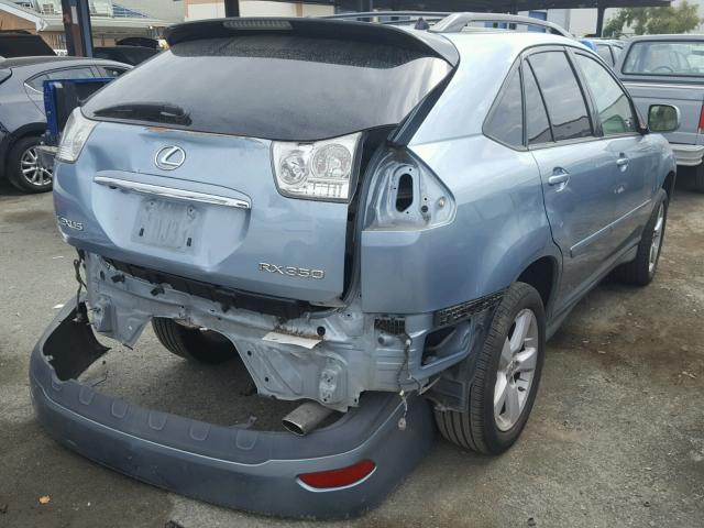 2T2HK31U37C003843 - 2007 LEXUS RX 350 BLUE photo 4