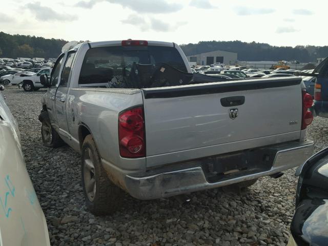 1D7HA18237S166920 - 2007 DODGE RAM 1500 S SILVER photo 3