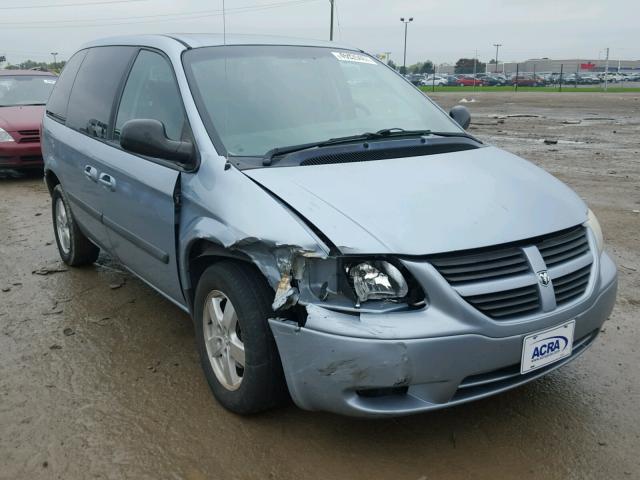 1D4GP45R25B252582 - 2005 DODGE CARAVAN SX BLUE photo 1