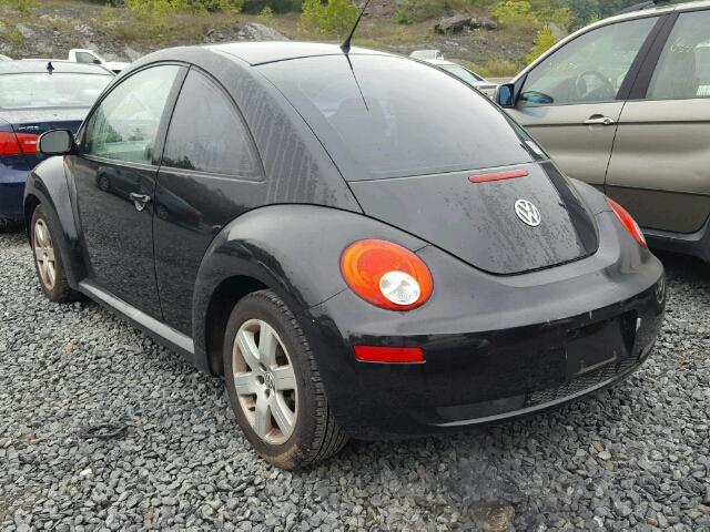 3VWPW31C47M521668 - 2007 VOLKSWAGEN NEW BEETLE BLACK photo 3