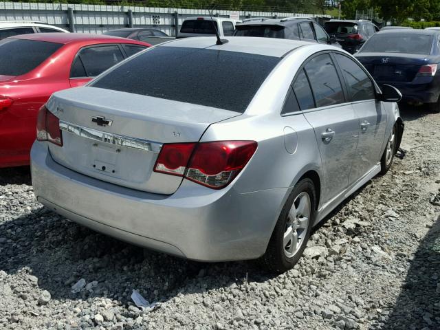 1G1PC5SB6D7189387 - 2013 CHEVROLET CRUZE LT SILVER photo 4