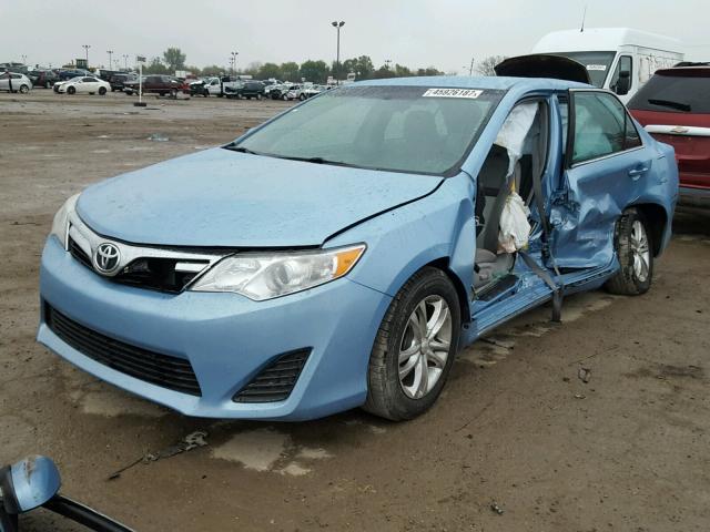 4T4BF1FK3CR247582 - 2012 TOYOTA CAMRY BASE BLUE photo 2