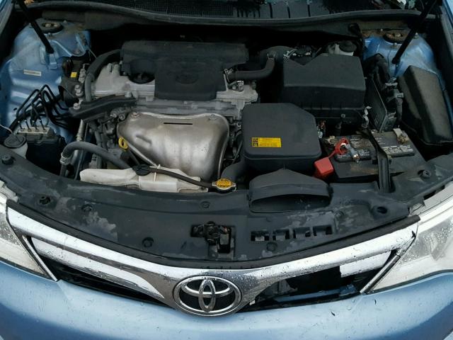 4T4BF1FK3CR247582 - 2012 TOYOTA CAMRY BASE BLUE photo 7