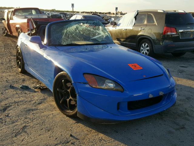 JHMAP11482T004627 - 2002 HONDA S2000 BLUE photo 1