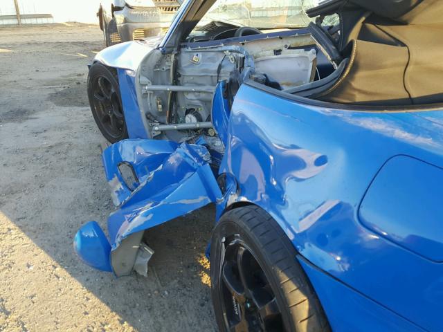 JHMAP11482T004627 - 2002 HONDA S2000 BLUE photo 9