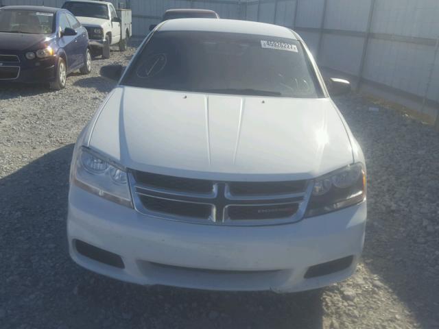 1C3CDZAB6EN154586 - 2014 DODGE AVENGER WHITE photo 9