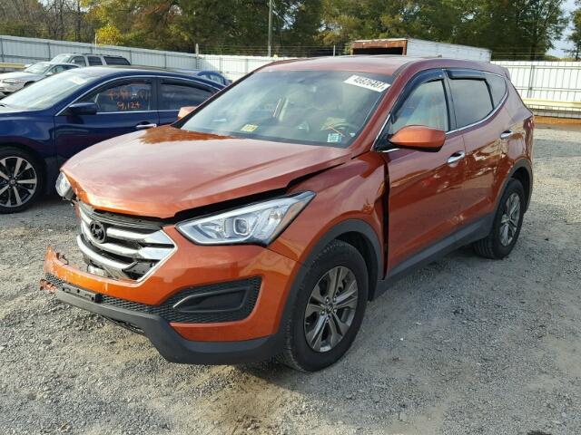 5XYZTDLB5GG351722 - 2016 HYUNDAI SANTA FE S ORANGE photo 2