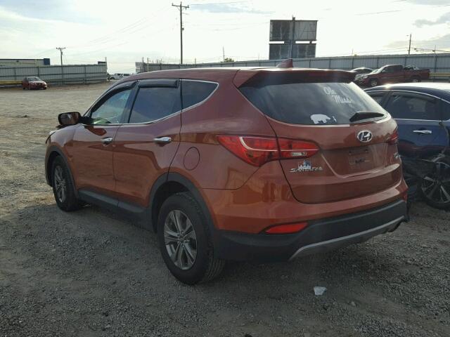 5XYZTDLB5GG351722 - 2016 HYUNDAI SANTA FE S ORANGE photo 3