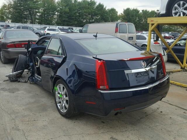 1G6DF577280168043 - 2008 CADILLAC CTS BLUE photo 3