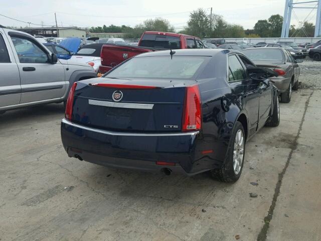 1G6DF577280168043 - 2008 CADILLAC CTS BLUE photo 4