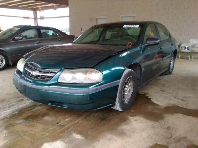 2G1WF55K1Y9255749 - 2000 CHEVROLET IMPALA GREEN photo 2