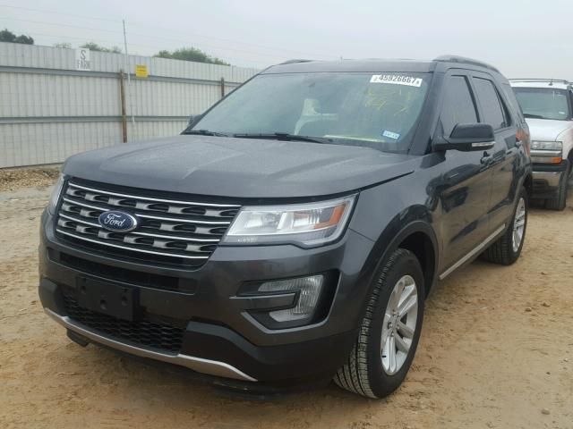 1FM5K7DH5HGC54147 - 2017 FORD EXPLORER X GRAY photo 2