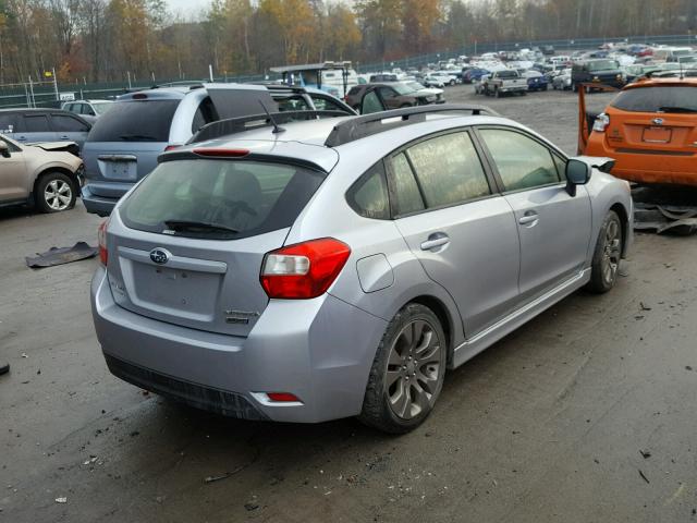 JF1GPAS6XD2801259 - 2013 SUBARU IMPREZA SP SILVER photo 4