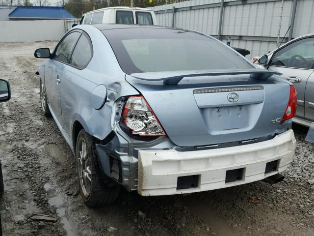 JTKDE177770189857 - 2007 TOYOTA SCION TC BLUE photo 3