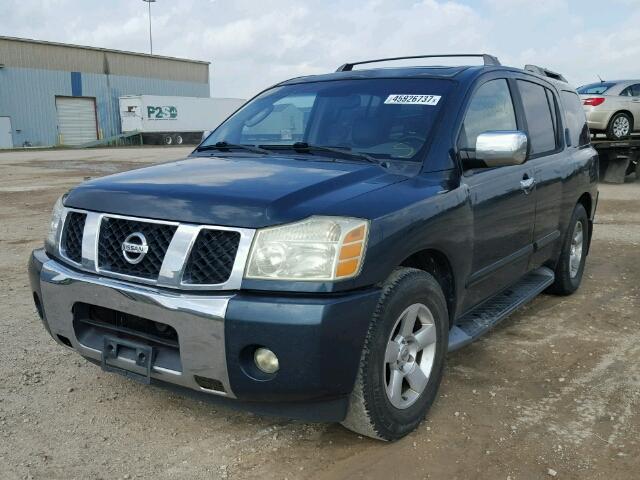 5N1AA08A84N725915 - 2004 NISSAN ARMADA SE BLUE photo 2