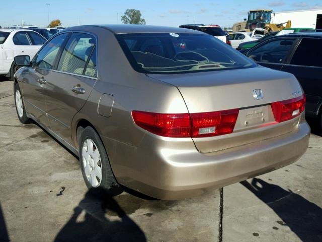 1HGCM56475A127596 - 2005 HONDA ACCORD LX GOLD photo 3