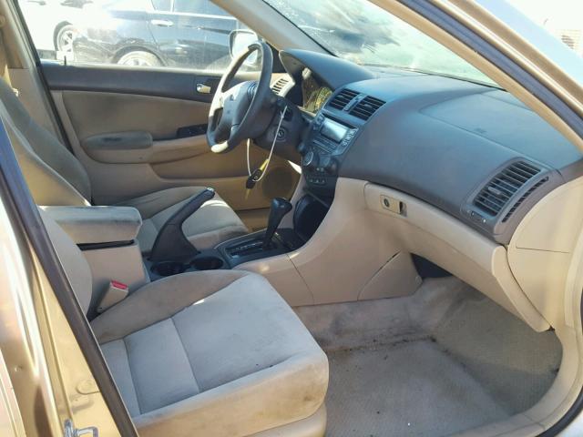 1HGCM56475A127596 - 2005 HONDA ACCORD LX GOLD photo 5