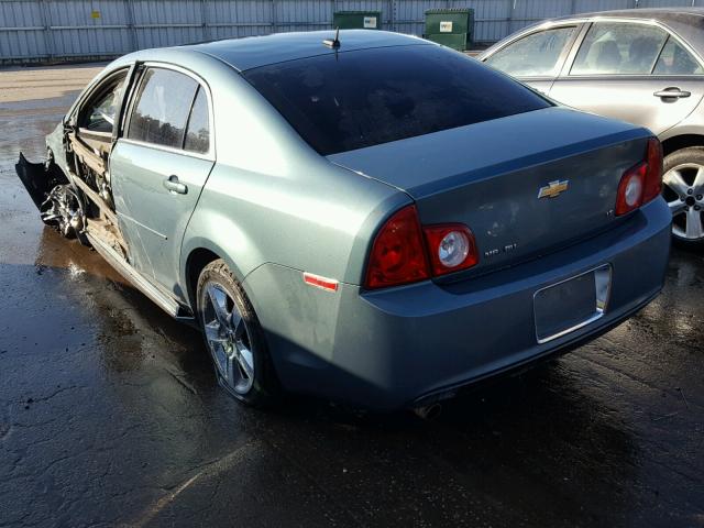 1G1ZH57BX9F147451 - 2009 CHEVROLET MALIBU 1LT TEAL photo 3