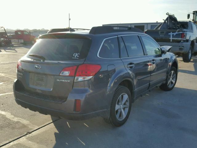 4S4BRCPC1E3258660 - 2014 SUBARU OUTBACK 2. GRAY photo 4