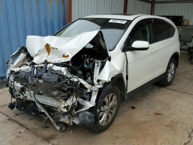 5J6RM4H58EL064144 - 2014 HONDA CR-V EX WHITE photo 2