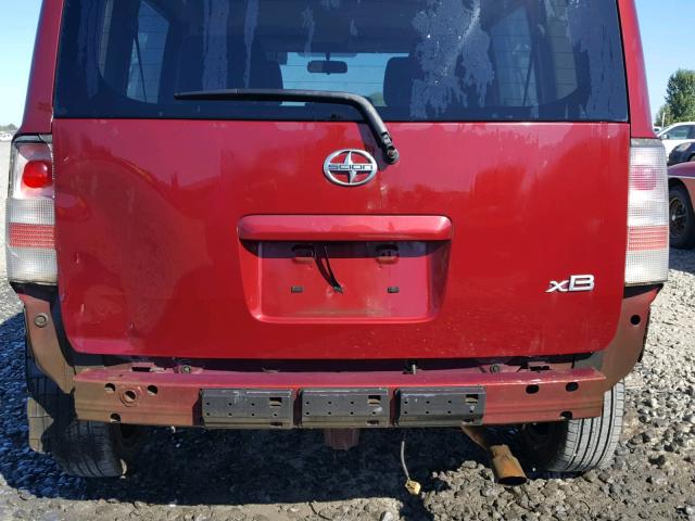 JTLKT334864113667 - 2006 TOYOTA SCION XB Бордовый фото 9