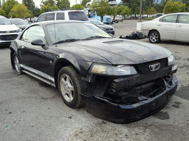 1FAFP40492F132650 - 2002 FORD MUSTANG BLACK photo 1