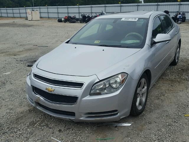 1G1ZC5E0XCF107300 - 2012 CHEVROLET MALIBU 1LT SILVER photo 2