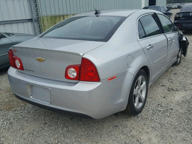 1G1ZC5E0XCF107300 - 2012 CHEVROLET MALIBU 1LT SILVER photo 4